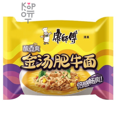 Лапша быстрого приготовления Kang Shi Fu Beef Noodle, с Говядиной, 85гр.