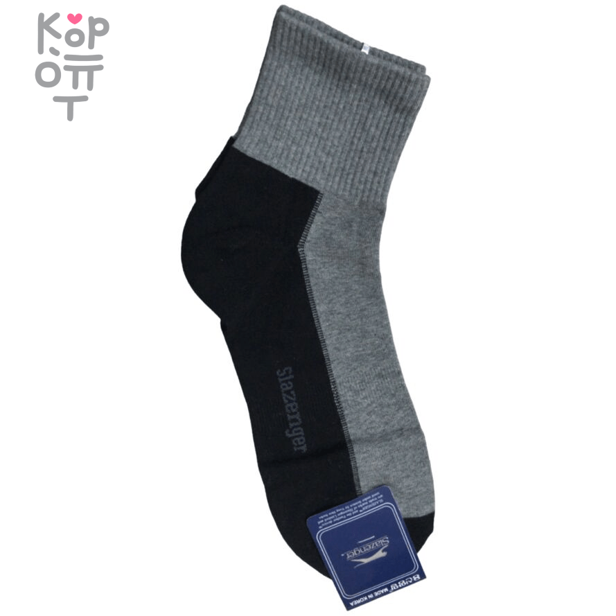 Slazenger - Носки короткие с широкой резинкой (мужские) 25-27см. 1пара. по  цене 152 руб. в интернет магазине Корейские товары для всей семьи(КорОпт)