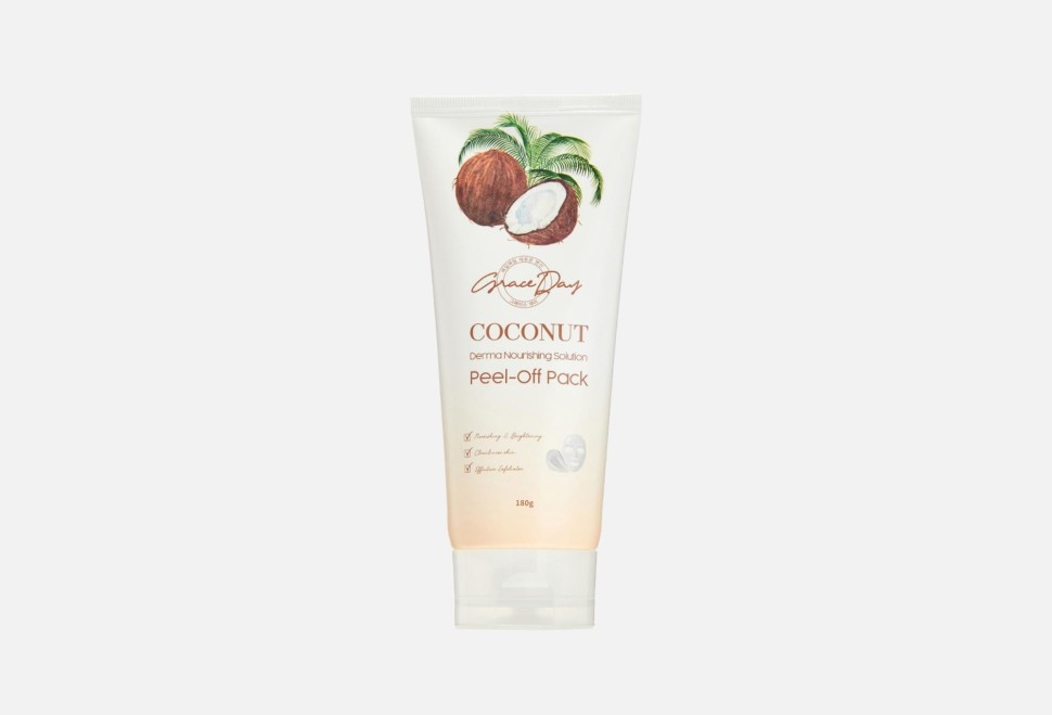 Grace Day Coconut Derma Nourishing Solution Peel-Off Pack — Маска-плёнка для очищения и питания кожи с кокосом, 180 граммов
