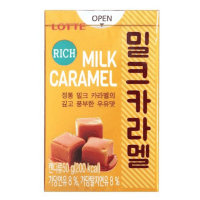 Lotte Rich Milk Caramel - Мягкая молочная карамель, 50гр.