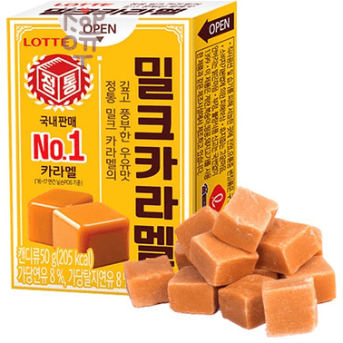 Lotte Rich Milk Caramel - Мягкая молочная карамель, 50гр.