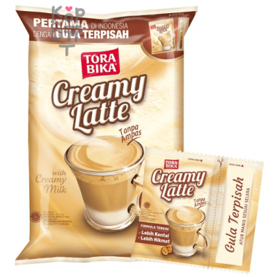 Torabika Creamy Latte Кофе в стиках 3в1 сливочный латте