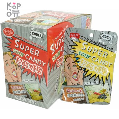 Леденцы супер кислые ChaoSuan Sour Candy со вкусом напитков &mdash; Корейские товары для всей семьи(КорОпт)