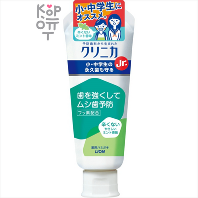 Lion Clinica Junior Easy Mint Toothpaste - Зубная паста профилактического действия  для подростков 60гр.