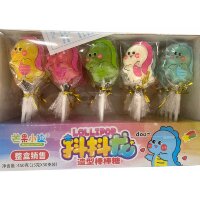 Карамель леденцовая MangGuo Lollipop Дракоши с взрывным вкусом спелых фруктов