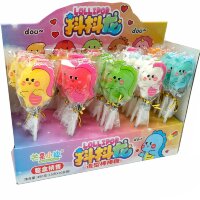 Карамель леденцовая MangGuo Lollipop Дракоши с взрывным вкусом спелых фруктов