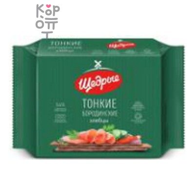 Ориент Продактс — Хлебцы тонкие бородинские "ЩЕДРЫЕ", 170 г
