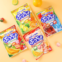 Uha Puchao Assorted Citrus Flavour Soft Candy - Жевательные конфеты, Ассорти помадок со вкусом цитрусовых, 90гр.
