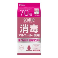 Scottie — спиртовые салфетки для рук: антибактериальный эффект, 140 × 200 мм, 33 шт / выраженный эффект, 140 × 200 мм, 30 шт / выраженный эффект, сменный блок, 130 × 180 мм, 70 шт