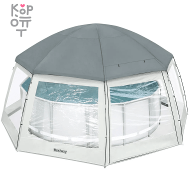 Купол Bestway FlowClear для круглых бассейнов до 500см, модель 58612, размер 600х295см — Корейские товары для всей семьи(КорОпт)