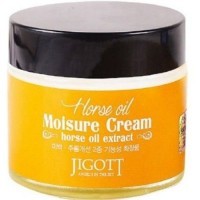 JIGOTT Horse Oil Extract Moisture Cream 70ml Увлажняющий крем для лица с лошадиным жиром 70мл.