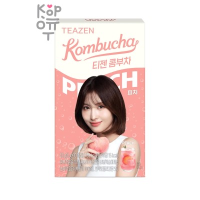 Чай (Комбуча), со вкусом Персика/Kombucha Peach, Teazen