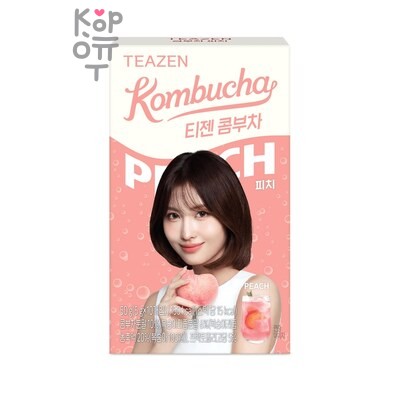 Teazen Kombucha Peach — Чай (Комбуча), со вкусом Персика, 50 г