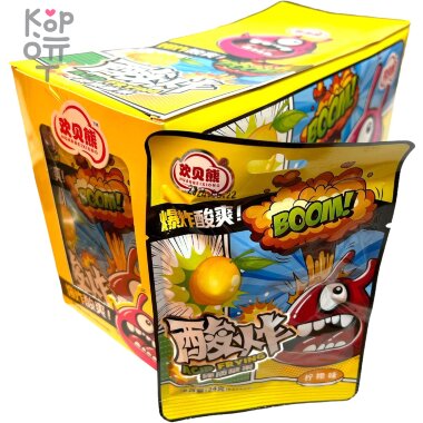 Конфеты Супер Кислые Boom Acid со вкусом Лимона — Корейские товары для всей семьи(КорОпт)