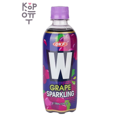 OKF Sparkling W Grape - Газированный освежающий напиток, виноград 355мл.