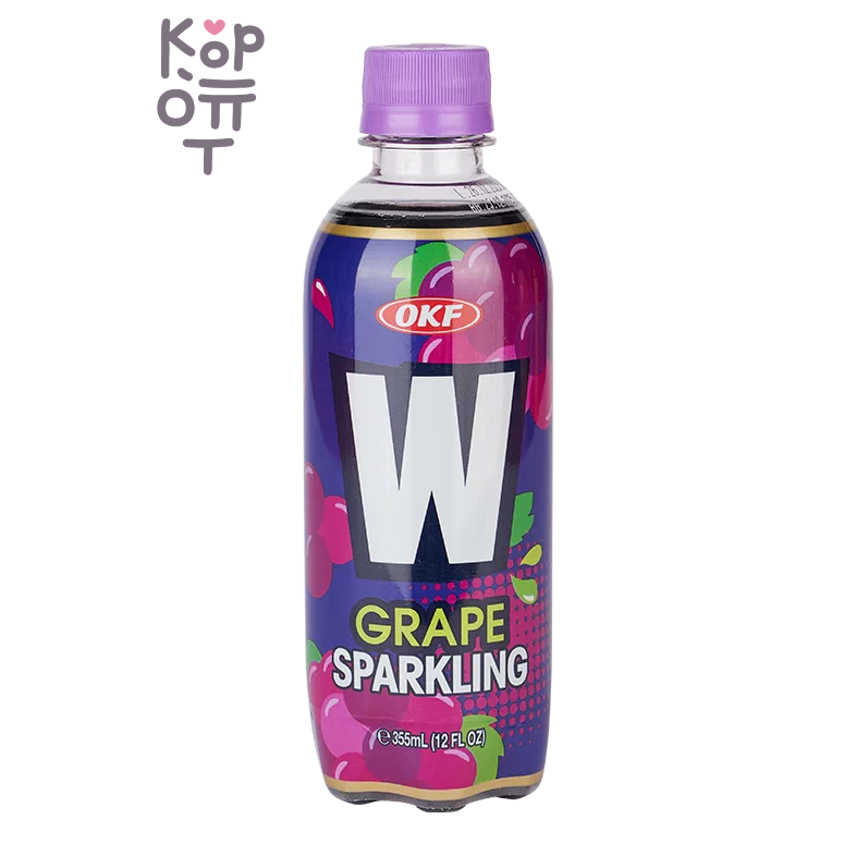 OKF Sparkling W Grape - Газированный освежающий напиток, виноград 355мл.