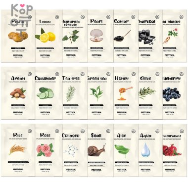 Pretty Skin Total Solution Essential Sheet Mask - Тканевая маска для лица 23гр. &mdash; Корейские товары для всей семьи(КорОпт)