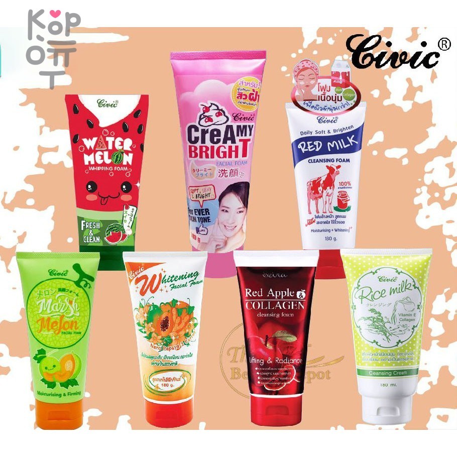 Civic Facial Cleansing Foam - Пенка для умывания, 180гр.    фото 1 &mdash; Корейские товары для всей семьи(КорОпт)