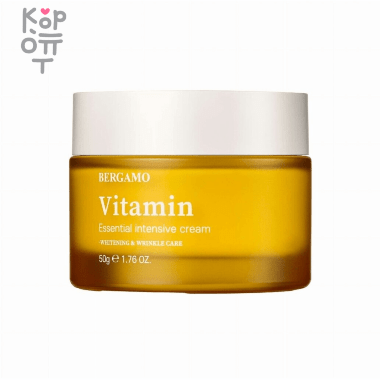 Bergamo Vitamin Essential Intensive Cream - Крем для лица с витаминным экстрактом 50мл. — Корейские товары для всей семьи(КорОпт)
