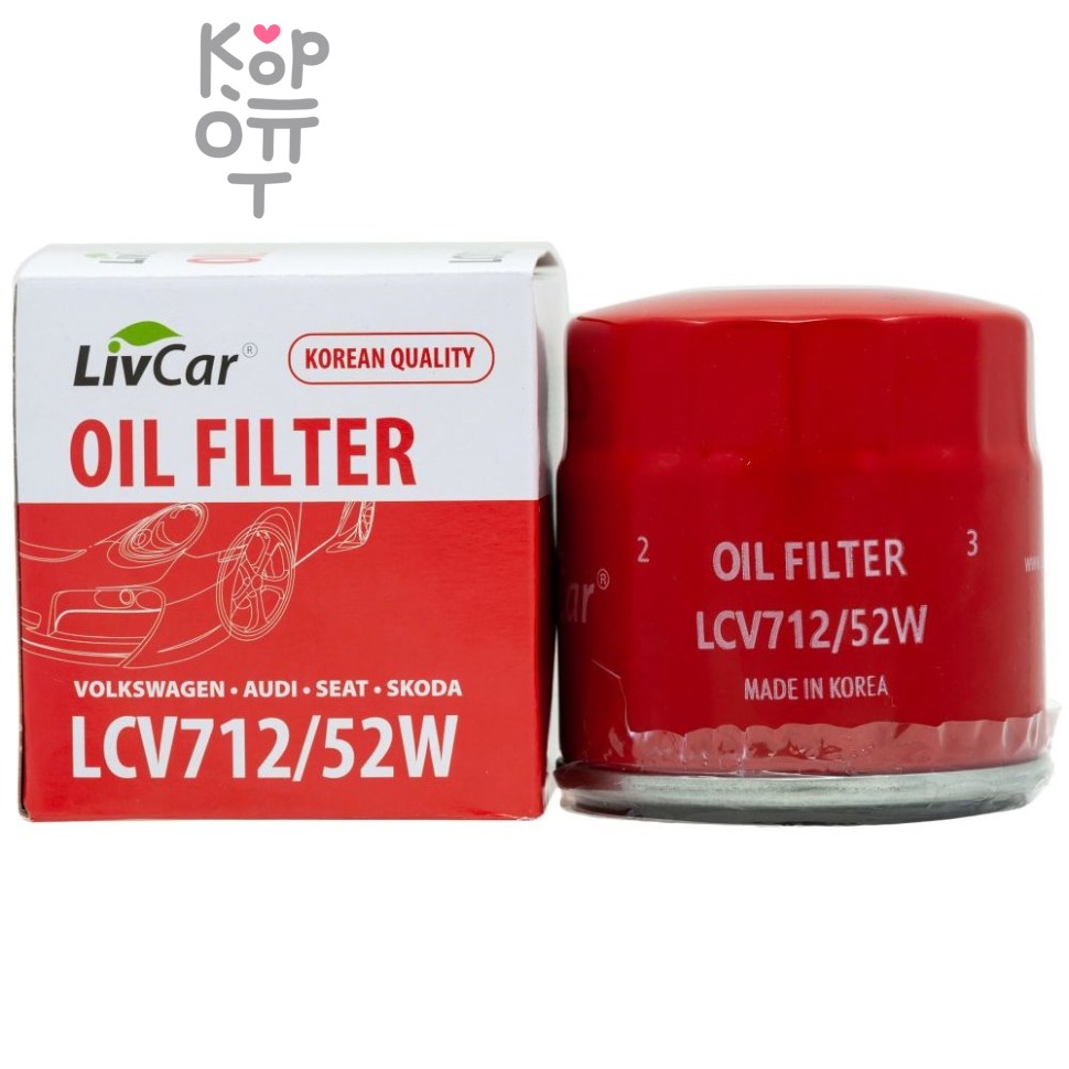 LIVCAR Oil Filter LCV712/52W - Масляный фильтр для VOLKSWAGEN, AUDI, SEAT, SKODA