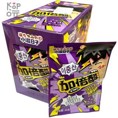 Кислая карамель King Двойная кислота со вкусом Винограда — Корейские товары для всей семьи(КорОпт)
