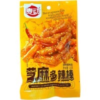 Снэк ZaimaO вегетарианские закуски, со вкусом куриных крыльев на гриле с кунжутом