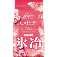 Mandom Gatsby Body Wipes Deodorant Ice-Type - Мужской дезодорант-антиперспирант для всего тела в форме салфеток с суперохлаждающим Ментолом 30шт.