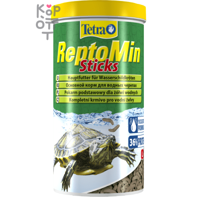 Tetra ReptoMin корм в виде палочек для водных черепах
