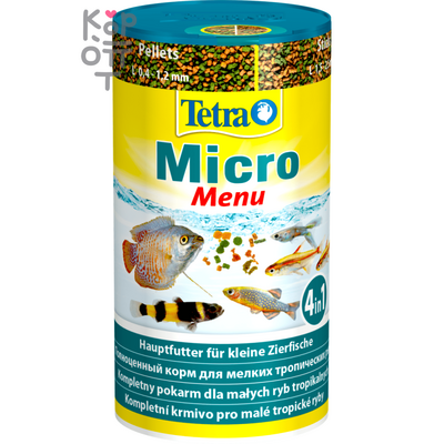 Tetra Micro Menu корм для мелких видов рыб 100мл.
