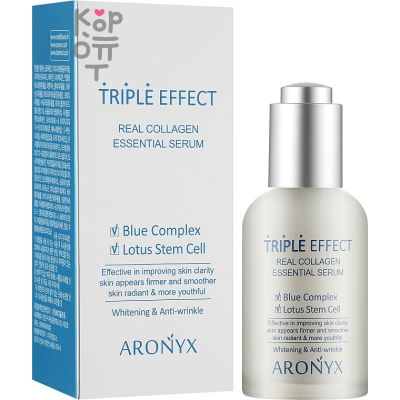 Aronyx Serum Essential Triple Effect Real Collagen - Сыворотка для лица укрепляющая с морским коллагеном 50 мл