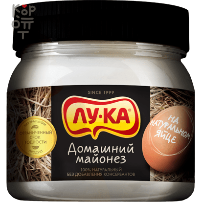 Майонез «Лу-Ка» Домашний 420мл., коробка 12 банок, купить с доставкой на дом фото 1 — Корейские товары для всей семьи(КорОпт)