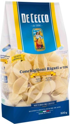 DE CECCO — Паста Конкильони Ригати №126,5 кг