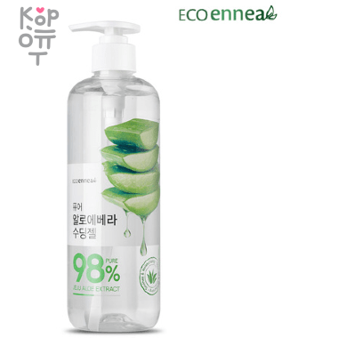 Welcos Eco Enna Soothing Gel 98% Pure Aloe Vera - Успокаивающий гель для тела с экстрактом Алоэ 500мл. — Корейские товары для всей семьи(КорОпт)