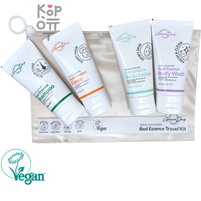 Grace Day Travel Kit - Дорожный набор для волос и кожи головы (шампунь, кондиционер, гель для душа, лосьон для тела).