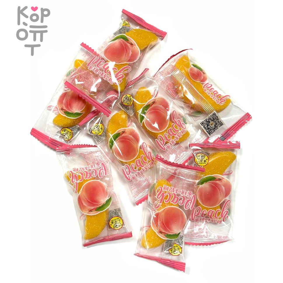 Мармелад Sugar дольки сочного Персика 2,5кг, купить с доставкой на дом фото 1 — Корейские товары для всей семьи(КорОпт)