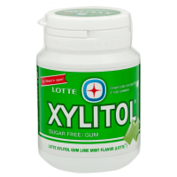 Резинка жевательная с лаймом и мятой Xylitol Lime Mint Lotte, 58гр.