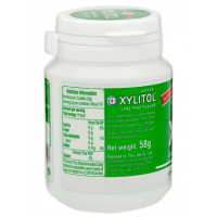 Резинка жевательная с лаймом и мятой Xylitol Lime Mint Lotte, 58гр.