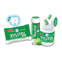 Резинка жевательная с лаймом и мятой Xylitol Lime Mint Lotte, 58гр.