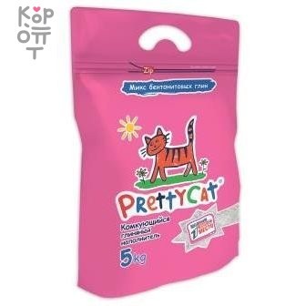 PrettyCat наполнитель комкующийся для кошачьих туалетов &quot;Euro Mix&quot;  5 кг — Корейские товары для всей семьи(КорОпт)