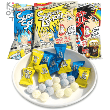 Конфеты очень кислые Nobel со вкусом Лимона &mdash; Корейские товары для всей семьи(КорОпт)