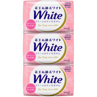 KAO White Aromatic Rose Fragrance Bath Size - Кремовое туалетное мыло с ароматом розы (3шт.*130гр.)