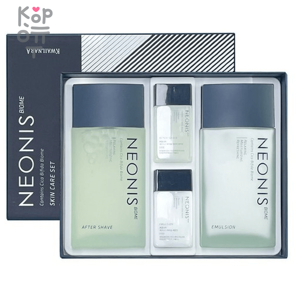 Welcos Neonis Men Skin Care 2X2 Set - Увлажняющий и освежающий мужской набор  для лица (лосьон + эмульсия). по цене 1 361 руб. в интернет магазине  Корейские товары для всей семьи(КорОпт)