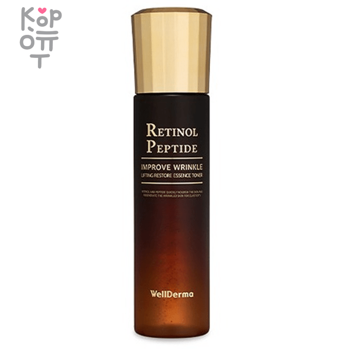 WellDerma Retinol Peptide Lifting Restore Essence Toner - Антивозрастной лифтинг тонер с Ретинолом и Пептидами 150мл. фото 1 &mdash; Корейские товары для всей семьи(КорОпт)