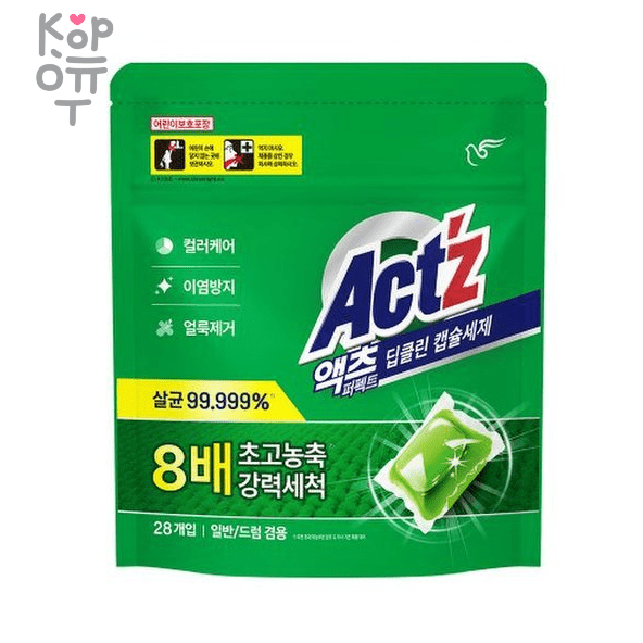 Pigeon Act’z - Концентрированный гель для стирки белья для машин с вертикальной и горизонтальной загрузкой (для глубокого очищения) 28 капсул., купить с доставкой на дом фото 1 — Корейские товары для всей семьи(КорОпт)
