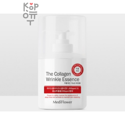 Medi Flower Essence Collagen Wrinkle - Эссенция для лица против морщин с коллагеном 250 мл