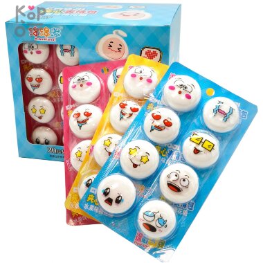 Маршмеллоу MianMianzi Emoji - Зефир смайлики — Корейские товары для всей семьи(КорОпт)