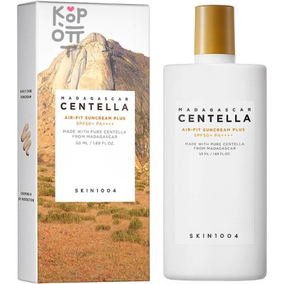 Skin1004 Madagascar Centella Air-fit Suncream Plus SPF 50+ PA++++ - Лёгкий солнцезащитный крем 50мл. 