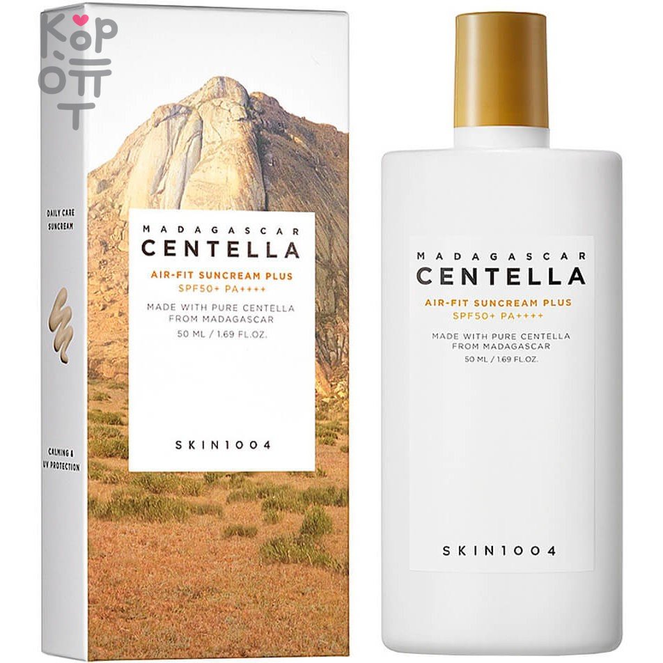 Skin1004 Madagascar Centella Air-fit Suncream Plus SPF 50+ PA++++ - Лёгкий солнцезащитный крем 50мл. 