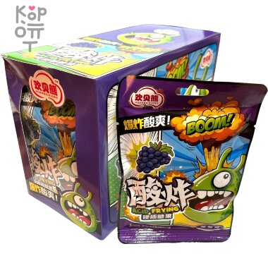 Конфеты Супер Кислые Boom Acid со вкусом Винограда — Корейские товары для всей семьи(КорОпт)
