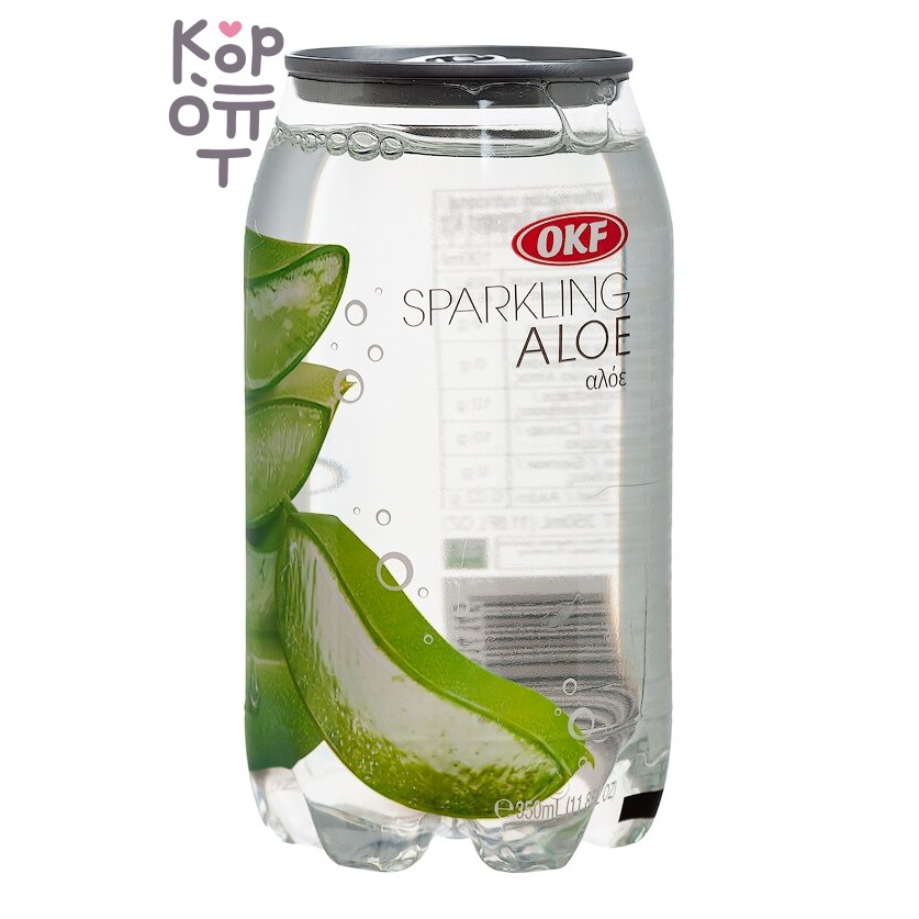 OKF Sparkling Aloe - Газированный освежающий напиток, алоэ 350мл.